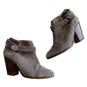 Rag & Bone Harrow Boots in Grey Suede, size 7.5